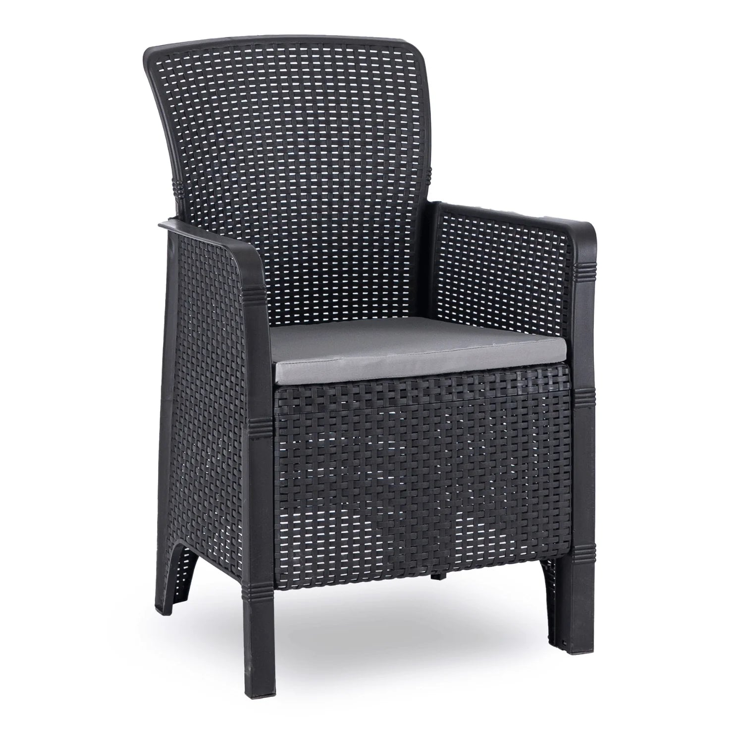 Elite FRENSO Gartenmöbel-Set Schwarz – Kompakte &amp; Stilvolle Gartenlounge