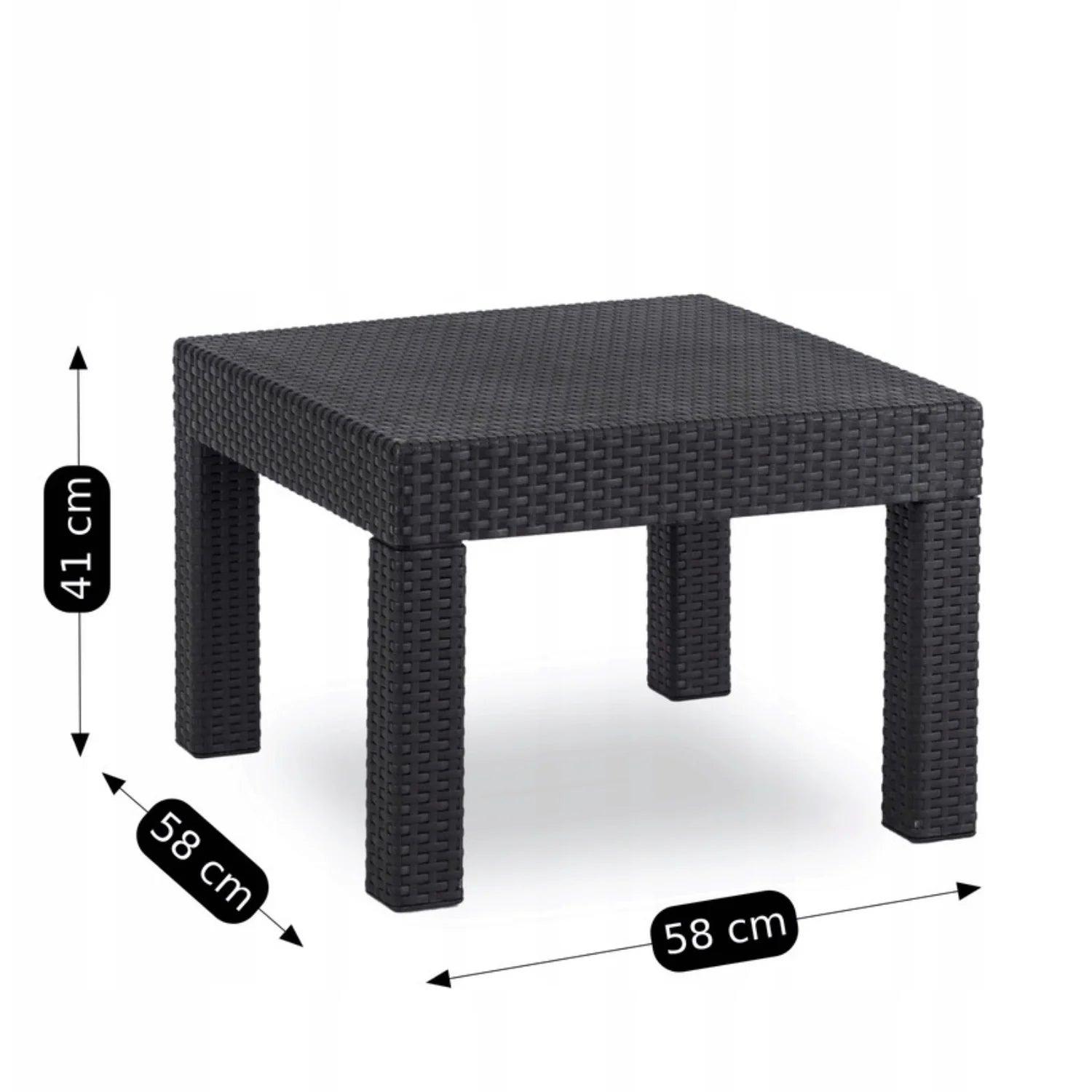 Elite FRENSO Gartenmöbel-Set Schwarz – Kompakte &amp; Stilvolle Gartenlounge